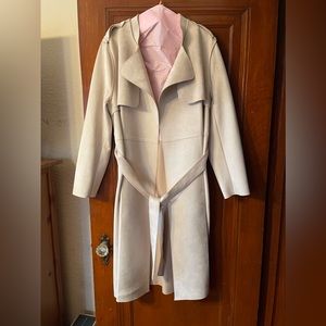 Cream trench jacket